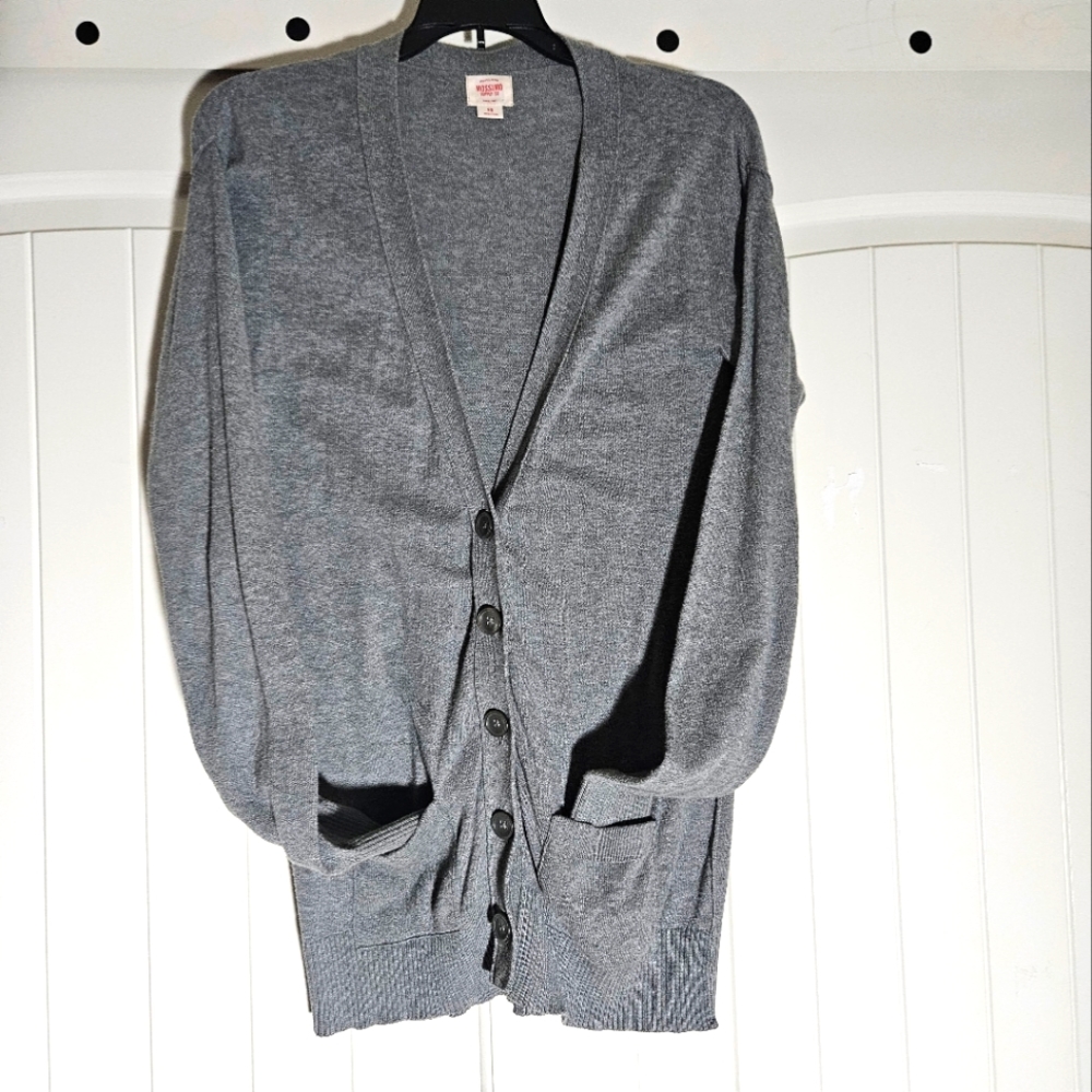 Mossimo Supply Co. Cardigan Sweater Size Small -Gray